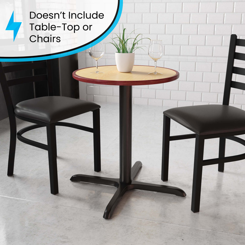 Black Cast Iron 30'' Dining Height Table Base
