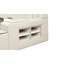 Lit multifonctionnel intelligent avec masseur en bois et similicuir beige-33873268