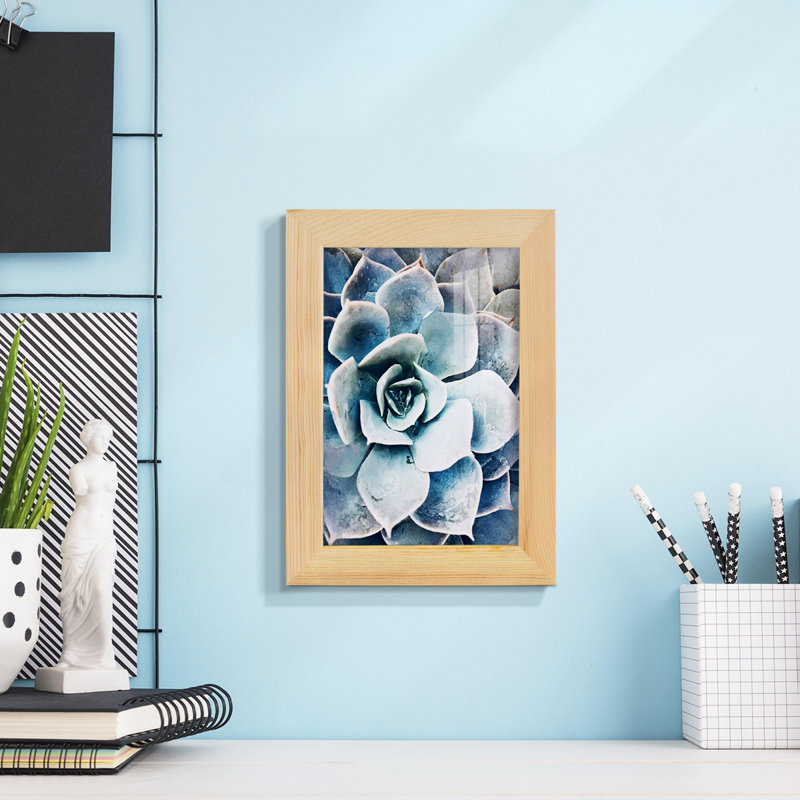 Pastel Succulent Beauty III, encadré sur papier, H 6 po x l 4 po x P 1 po, Naturel