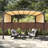 12 pi. L 9 pi. D Pergola en acier avec auvent-92280701