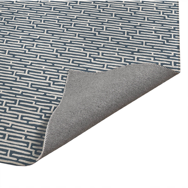 Tapis de bureau Twilight Labyrinth, L 7 pi x L 5 pi  , Bleu
