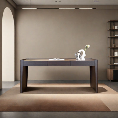 Italian Minimalist Desk with Spacious Drawers by Hokku Designs