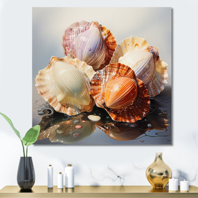 " Realistic Seashells Collage "