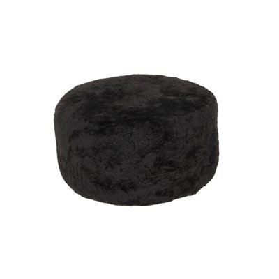  Shorn Curly Sheepskin Ottoman CAFECITO