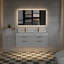 Meuble-lavabo flottant 48 po à double cuve 48 po-91598827