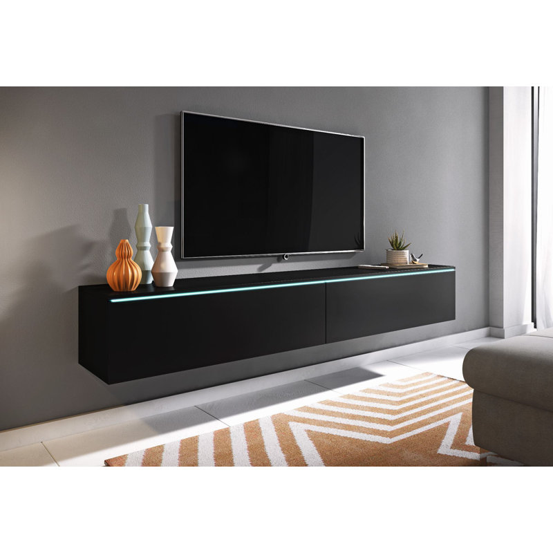 Yalaha TV Stand for TVs up to 78", Black