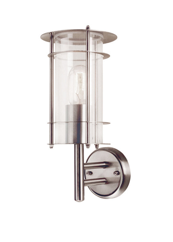Browerville Stainless Steel Outdoor Wall Lantern