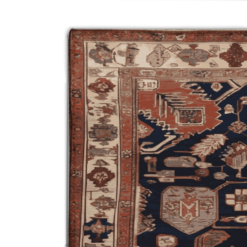 Tapis turc intérieur et extérieur brun, Rectangulaire 2 pi x 3 pi