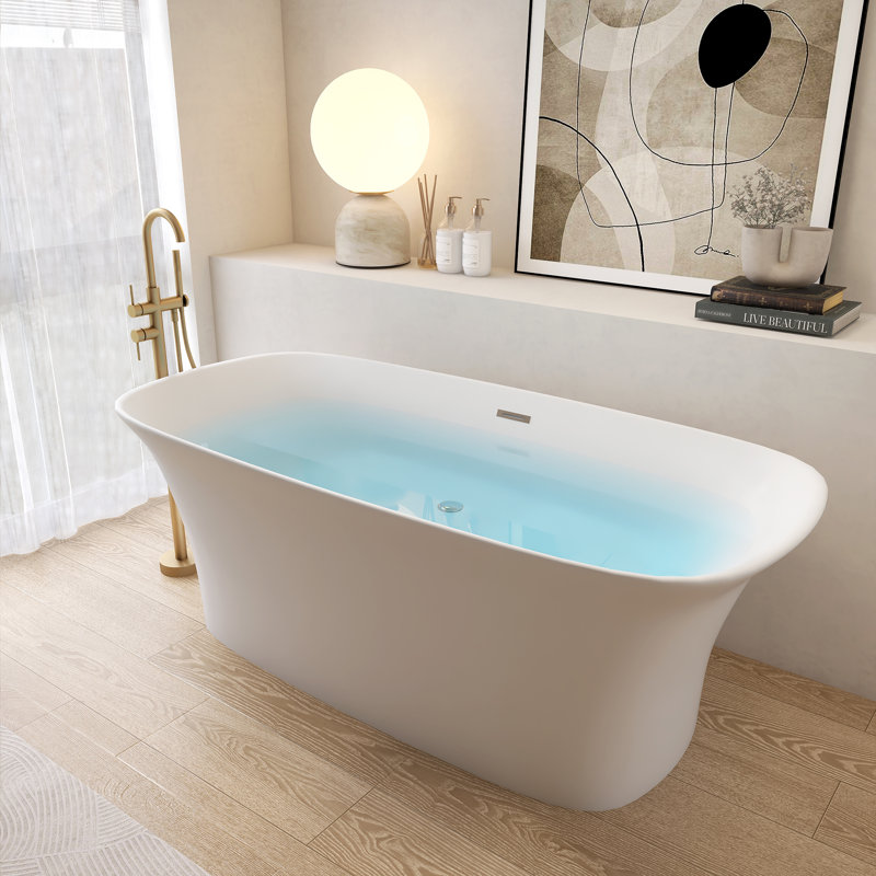 Baignoire de trempage autoportante 66,93 po