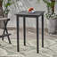 Table d'extérieur en gris foncé - bois, finition bois gris, facile à entretenir