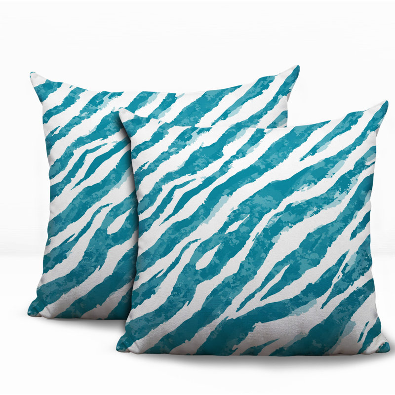 Coussin intérieur / extérieur Juno, 16x16, Turquoise