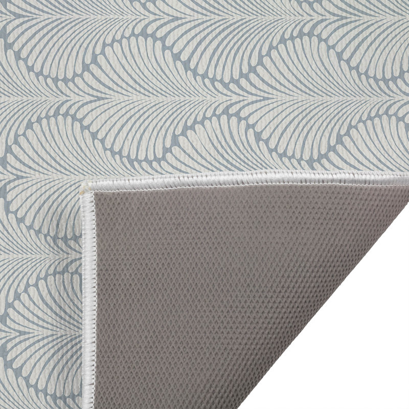 Paillasson Elegant Palms, Bleu ardoise / bleu, L 21 po x L 34 po