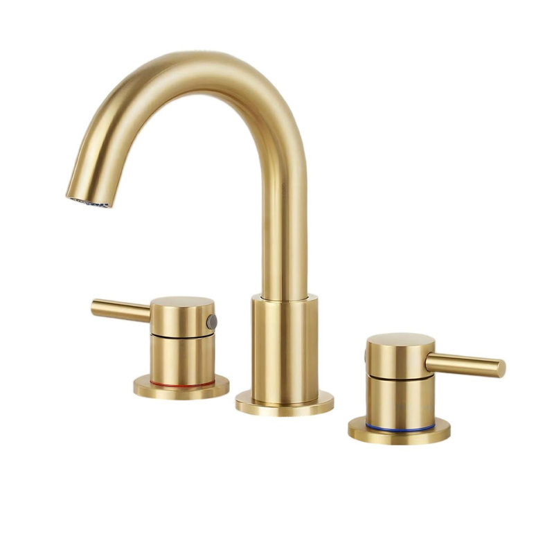 Robinet de salle de bain surdimensionné avec bonde escamotable, robinet de salle de bain à 2 poignées pour lavabo à 3 trous de 6 "à 12"