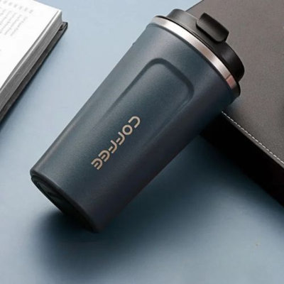 Tasse de voyage isolée en acier inoxydable résistant aux fuites, thermos de 380/510 ml