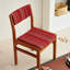 Chaise d'appoint rembourrée rouge (ensemble de 2)