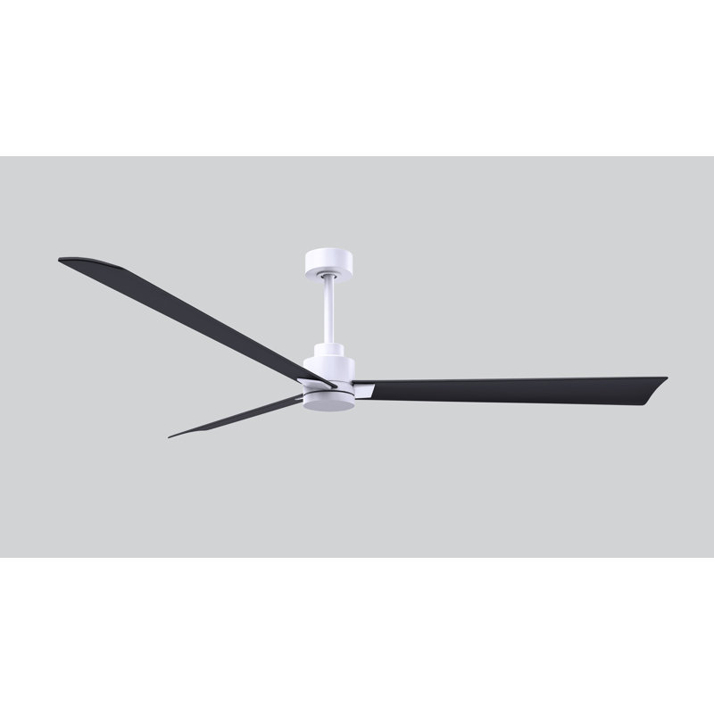 Alessandra 72'' Ceiling Fan, Matte White, Matte Black