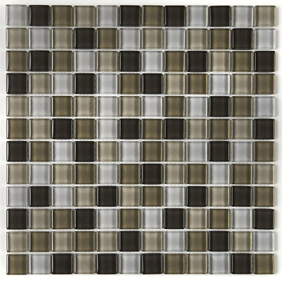 Geneva 1" x 1" Glass Grid Mosaic Wall Tile