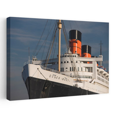 Rms Queen Mary Cruise Ship At A Port Long Beach Los Angeles County California Usa Abstract Contemporary Architecture Landscape Art