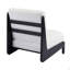 Chaise d'appoint Scott Living Moda blanche avec structure en bois massif noir, ensemble de 2-149214421