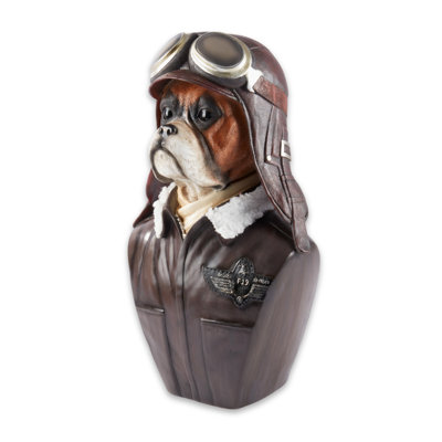 Chien pilote de collection en résine