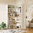6-tier Corner Bookshelf With Baffles, L Shaped Tall Bookcases, 6-tier Bookshelf And Bookcase With Open Storage For Home Office