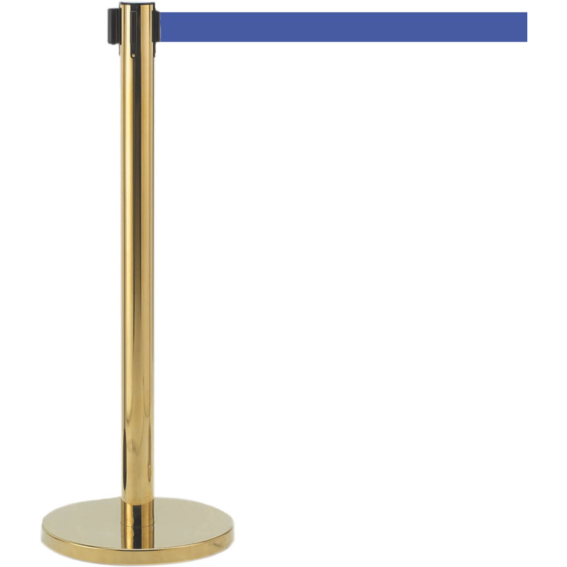 AARCO 40 in. H x 14 in. W Belt, Brass/Black