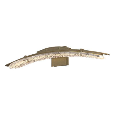 Glissade Steel LED Armed Sconce
