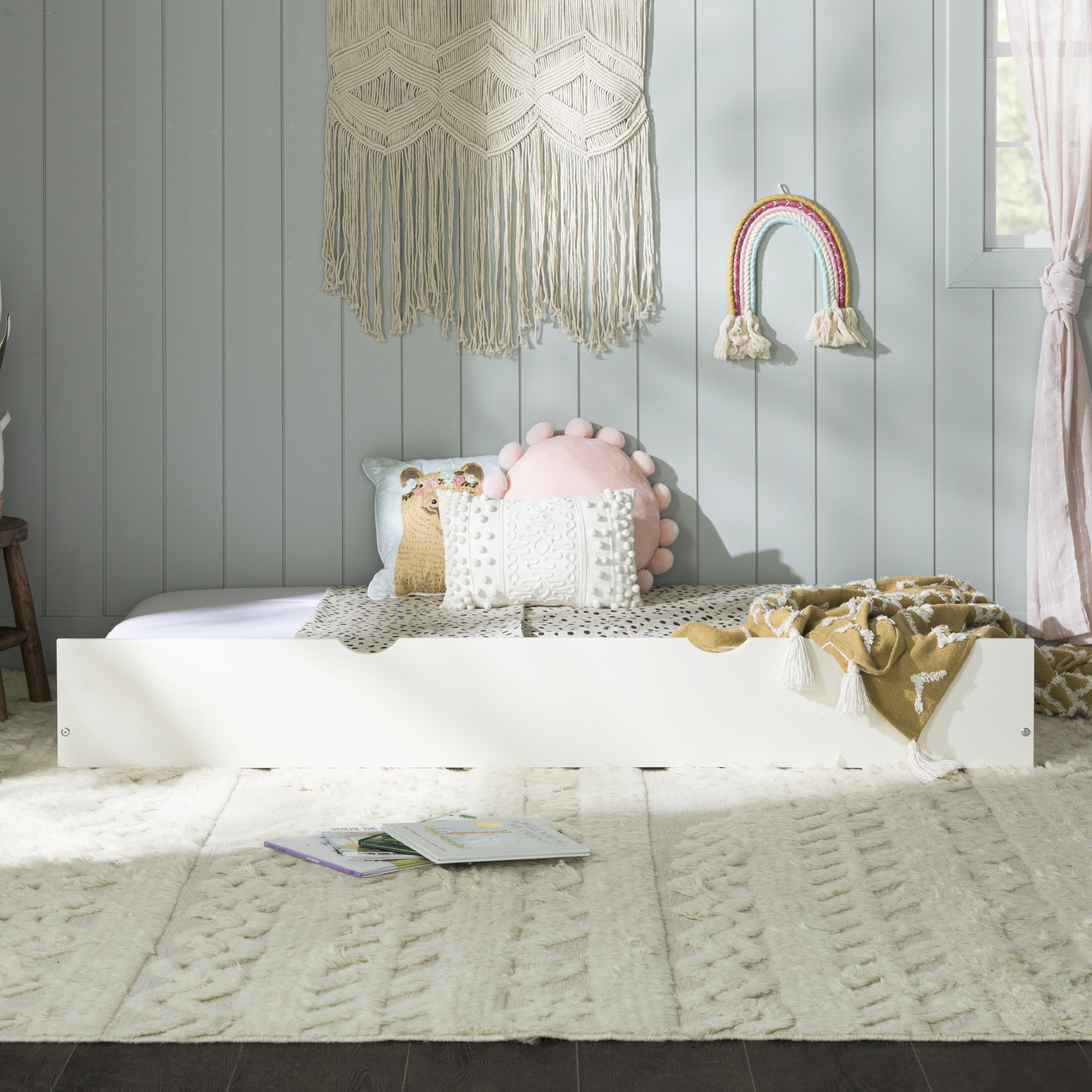 Harriet Bee Brinna Twin Solid Wood Trundle Bed Only