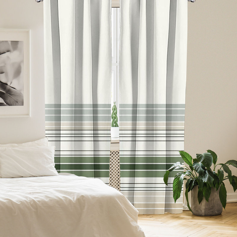 Semi Sheer Curtain Pair, 56" W x 95" L