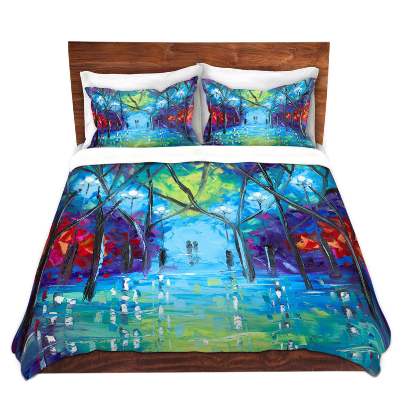 Ensemble de housse de couette Ever After, Housse de couette pour grand lit et 2 taies décor