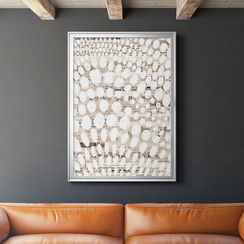 Motif rétro II, reproduction encadrée de qualité supérieure - prête à être accrochée, H 30,5 po x l 22,5 po x P 1 po