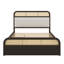 Lit plateforme avec lit gigogne et 2 tiroirs-897088509