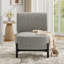 Chaise d'appoint moderne avec base en bois massif-1039859364