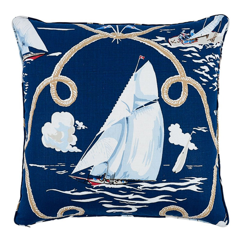 Summer Regatta Linen Pillow