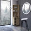 Armoire de bar 5 tablettes Macadamia