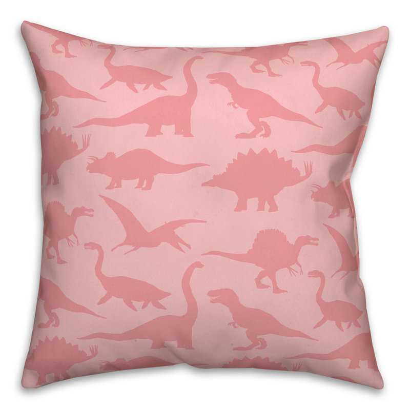 Throw Pillow, Pink/Pink