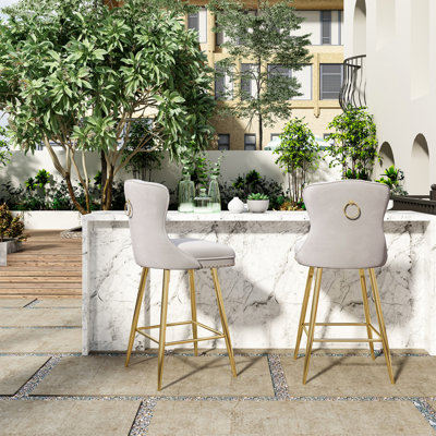 Modern Bar Stools, Counter Height Bar Stools for Kitchen Island Dining Room Pub