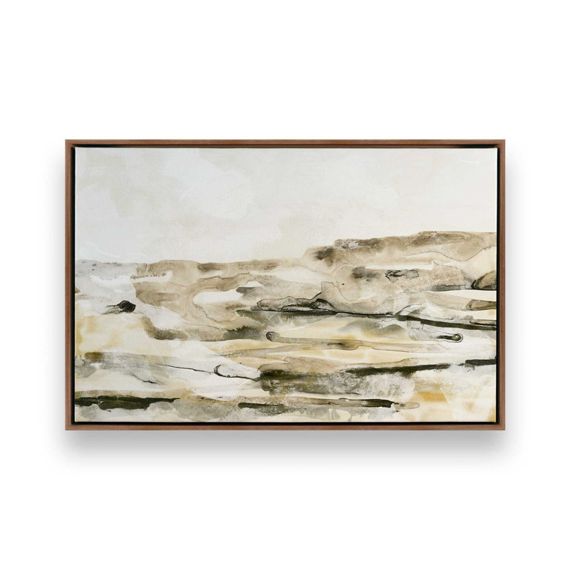 «Lunar Flow II» par June Erica Vess, reproduction d'art sur toile, H 24 po x l 36 po, Brun