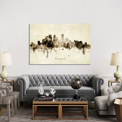 " Minneapolis Minnesota Skyline " by Michael Tompsett