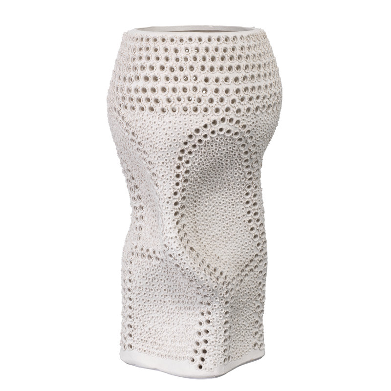 Handmade Table Vase, Matte White