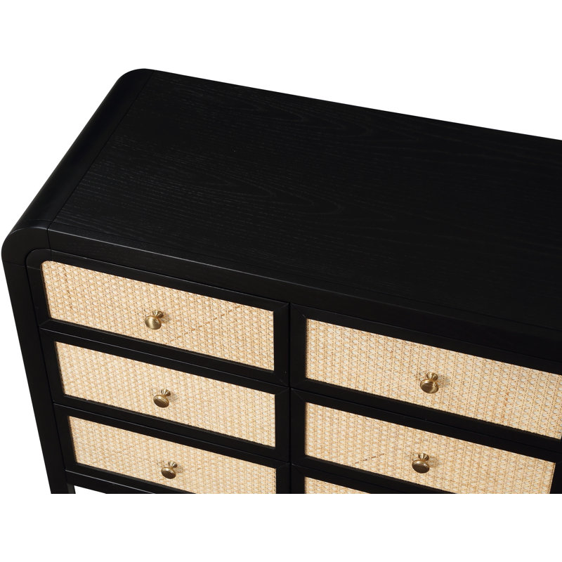 Commode 9 tiroirs Aerik, Noir, noir, noir, noir