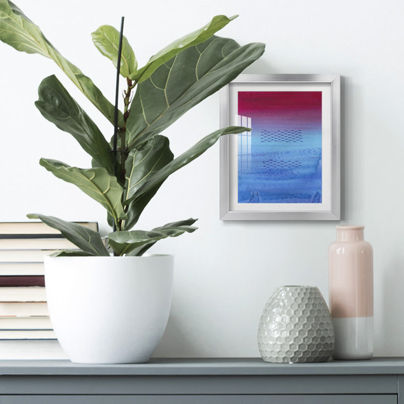 Gently Oppose II -Framed Print, 25.5" H x 17.5" W, Silver