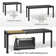 Rectangular 6 - Person Patio Dining Table Set - Extendable Metal Table, 6 Folding Chair (Set of 7)