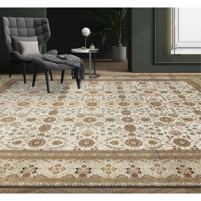 One-of-a-Kind Hand-Knotted High-Quality Ivory/Beige/Gray Area Rug