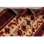 Tapis décoratif en laine noué à la main de conception unique Balouch rouge/Ivoire 3 pi 2 po x 6 pi