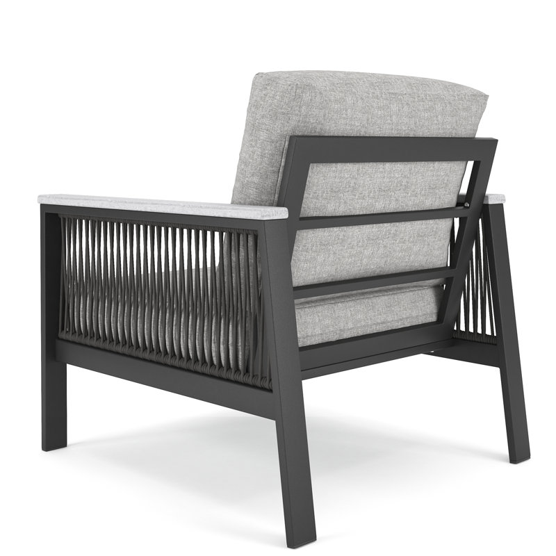 Chaise de patio avec coussins Sunbrella® Townsend, Toile granit Sunbrella®