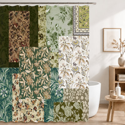Shower Curtains with Hooks Included