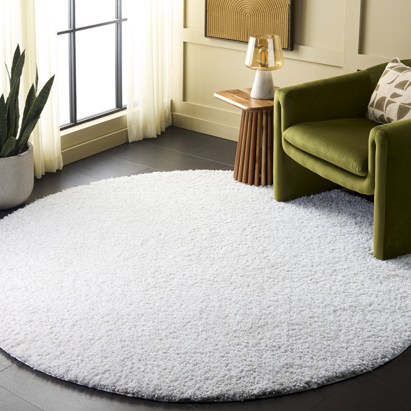 Atlantis Shag 100 Performance Solid Color Rug, 6'-7" X 6'-7" Round