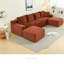 Canapé modulaire confortable en forme de U, style moderne pour le salon