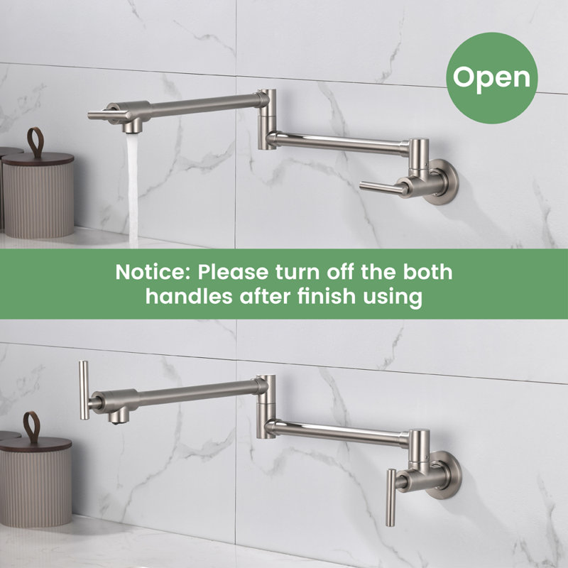 SHAMANDA Kitchen Faucet, Brushed Nickel
